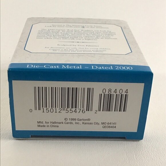 Hallmark Keepsake Christmas Ornament 1940 Garton Red Hot Roadster Vintage 2000 - Picture 6 of 6